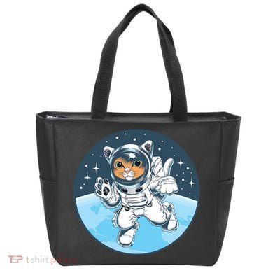 Cute Cat Astronaut Tote Bag