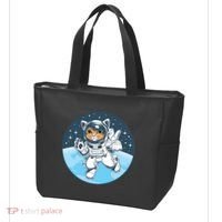 Cute Cat Astronaut Tote Bag thumb 3