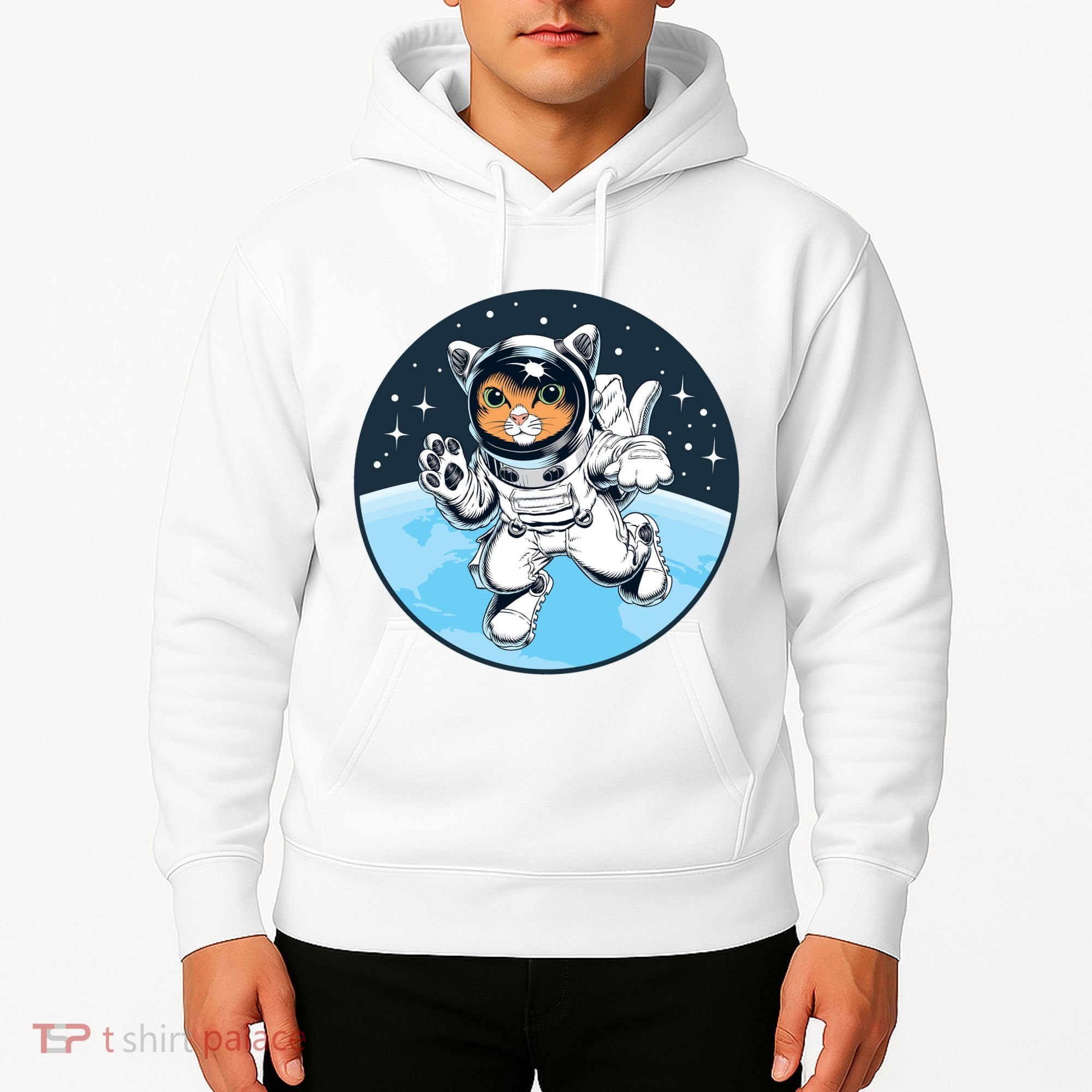 Cute Cat Astronaut Hoodie
