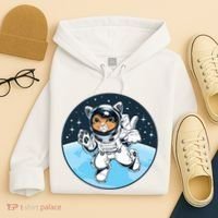 Cute Cat Astronaut Hoodie thumb 4