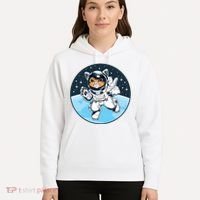 Cute Cat Astronaut Hoodie thumb 5