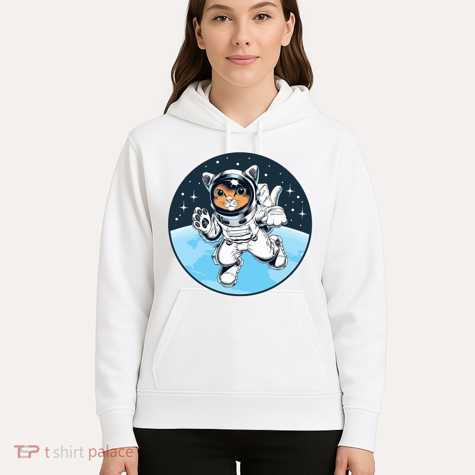 Cute Cat Astronaut Hoodie