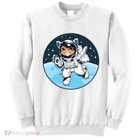 Cute Cat Astronaut Sweatshirt thumb 0