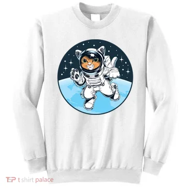 Cute Cat Astronaut Sweatshirt