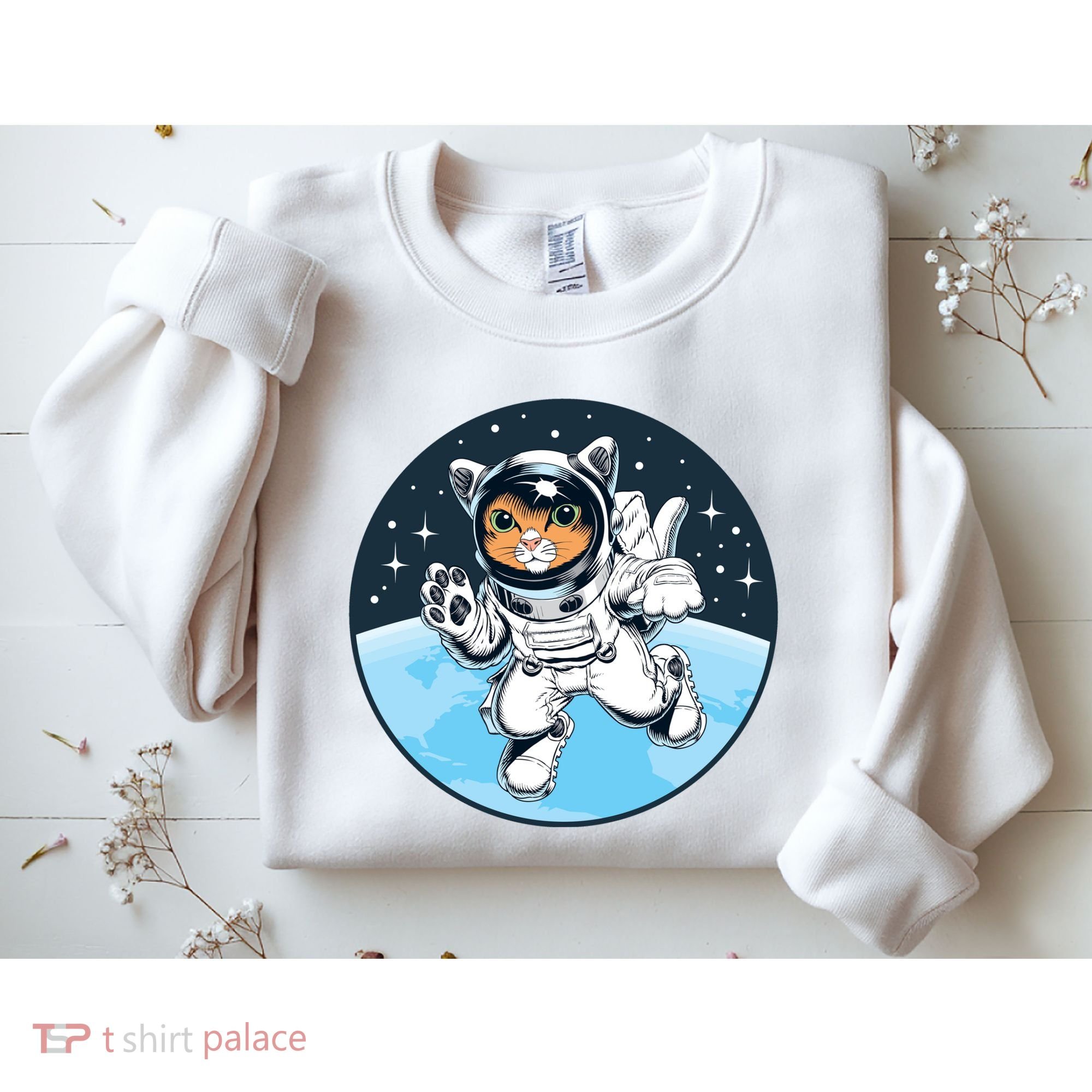 Cute Cat Astronaut Sweatshirt