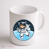 Cute Cat Astronaut Coffee Mug thumb 1