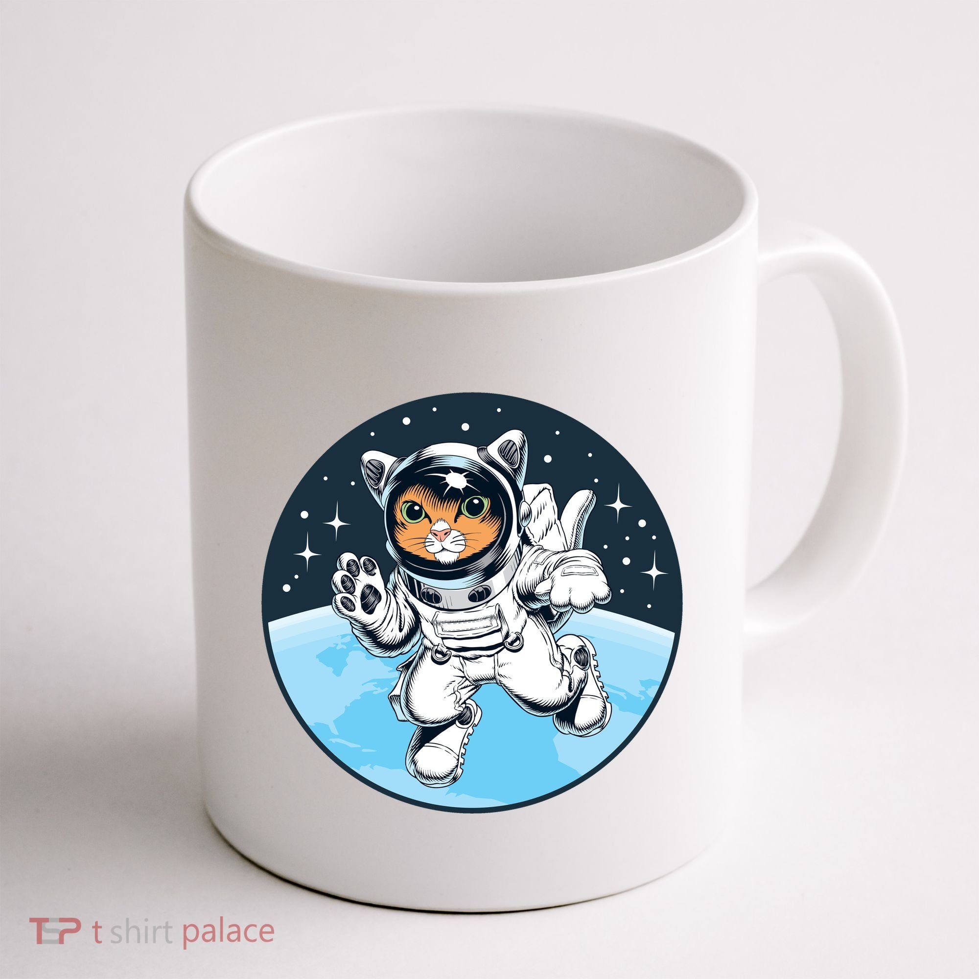 Cute Cat Astronaut Coffee Mug