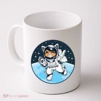 Cute Cat Astronaut Coffee Mug thumb 0