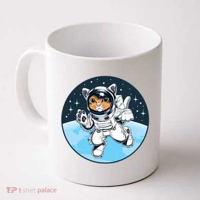 Cute Cat Astronaut Coffee Mug