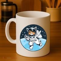 Cute Cat Astronaut Coffee Mug thumb 4