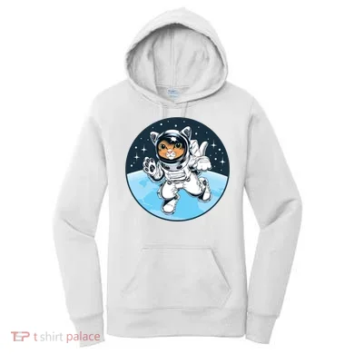 Cute Cat Astronaut Women's Hoodie