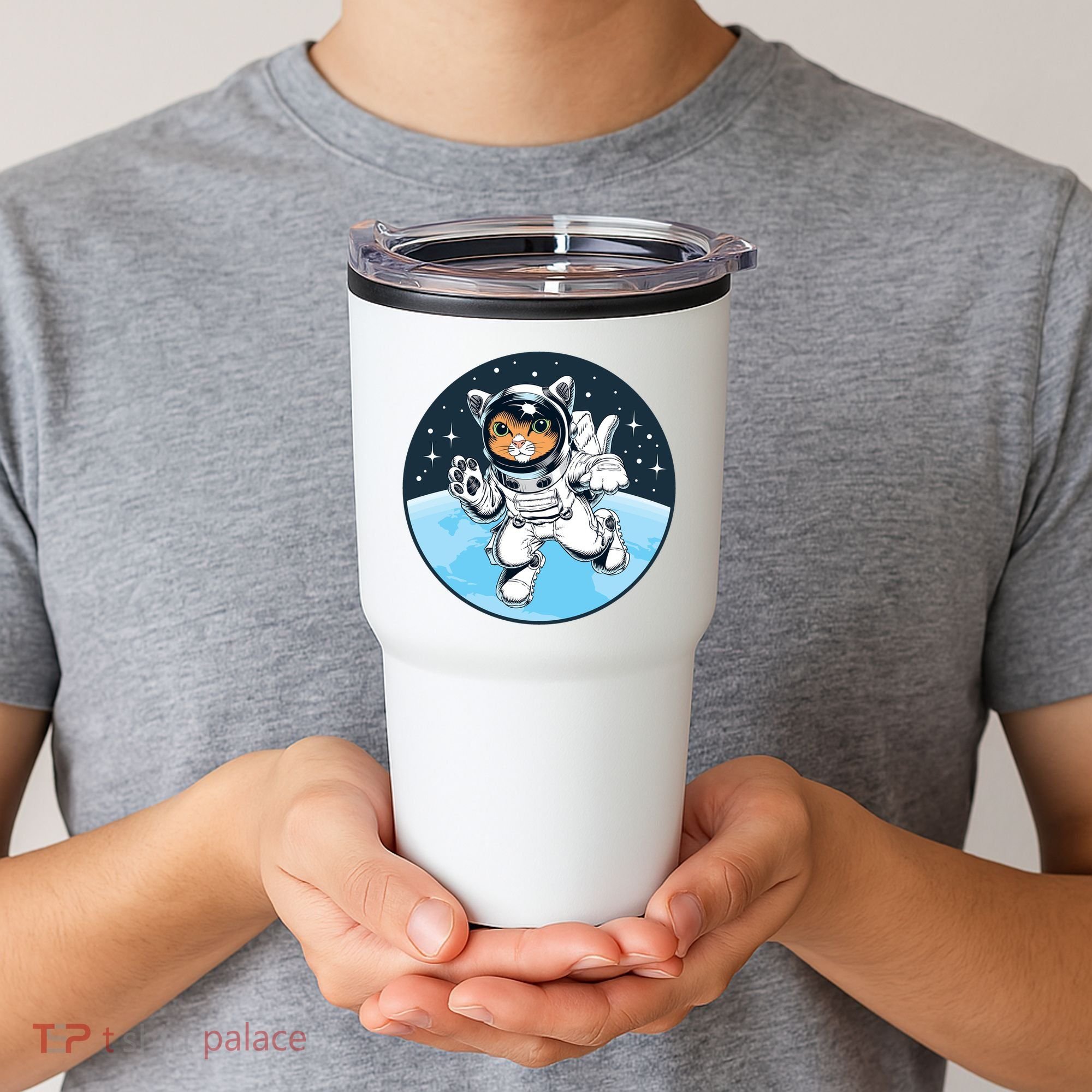 Cute Cat Astronaut Tumbler