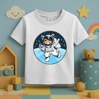 Cute Cat Astronaut Toddler T-Shirt thumb 3