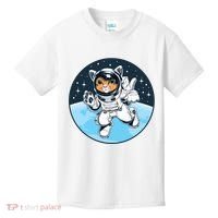 Cute Cat Astronaut Kids T-Shirt thumb 0