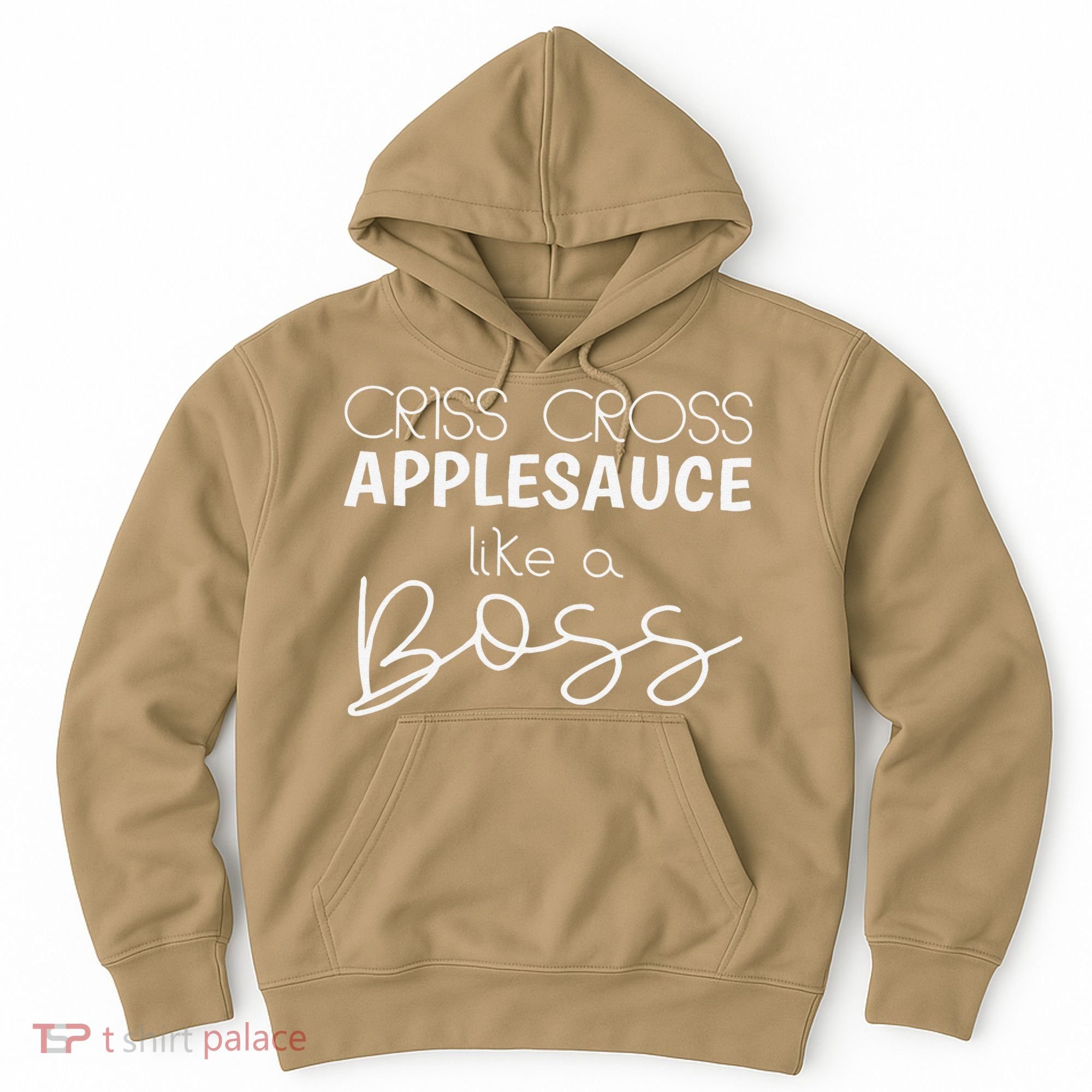 Criss Cross Applesauce Funny Kinder Teacher Back To School Hoodie