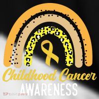 Childhood Cancer Awareness Rainbow Gold Ribbon Toddler Fine Jersey T-Shirt thumb 2