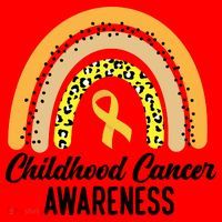 Childhood Cancer Awareness Rainbow Gold Ribbon Santa Hat thumb 1