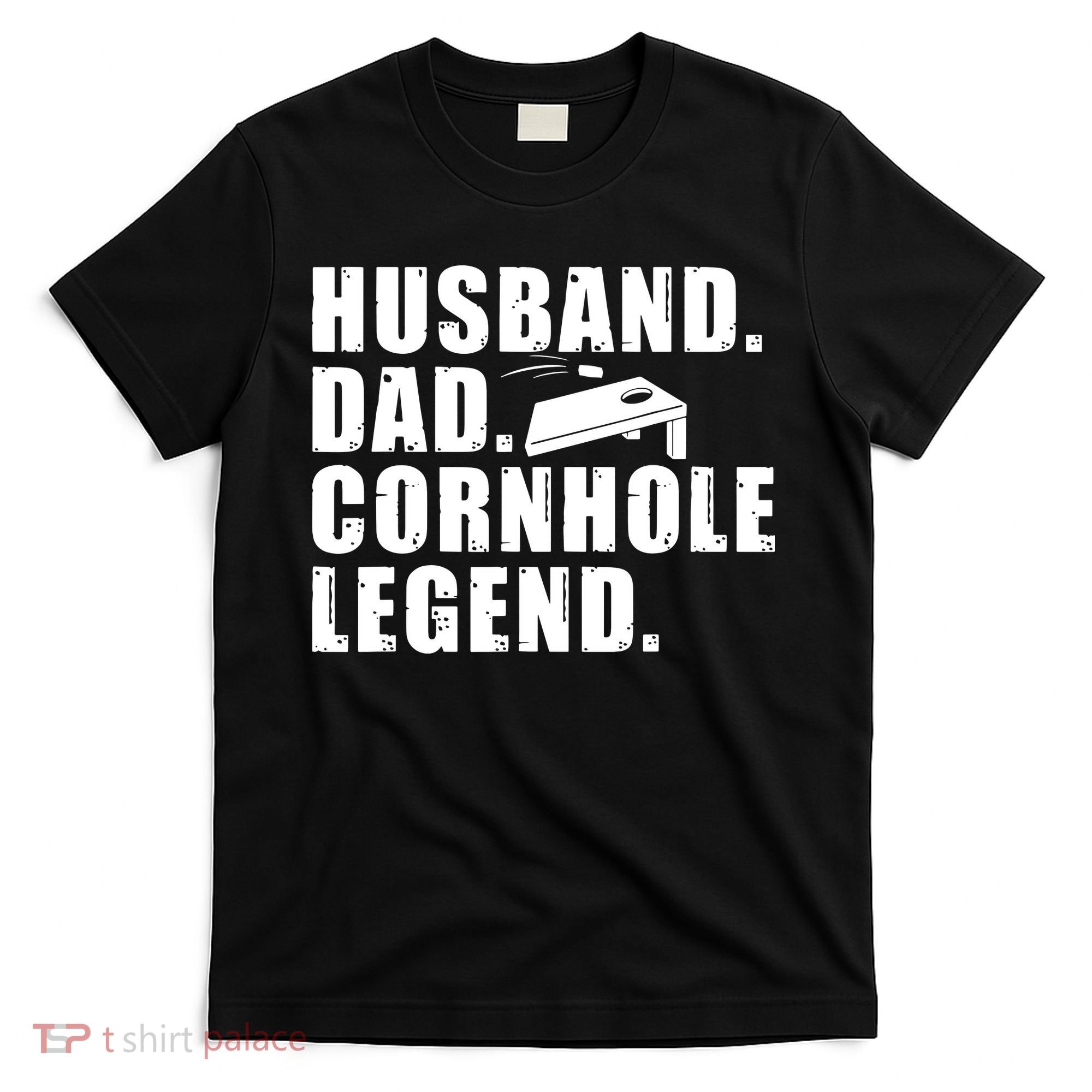 Cool Cornhole Art For Men Husband Dad Corn Hole Legend Sport T-Shirt