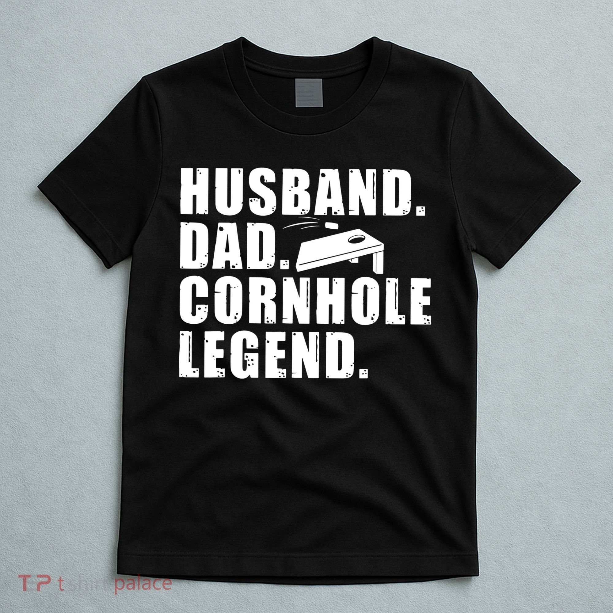 Cool Cornhole Art For Men Husband Dad Corn Hole Legend Sport T-Shirt