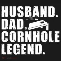 Cool Cornhole Art For Men Husband Dad Corn Hole Legend Sport T-Shirt thumb 7