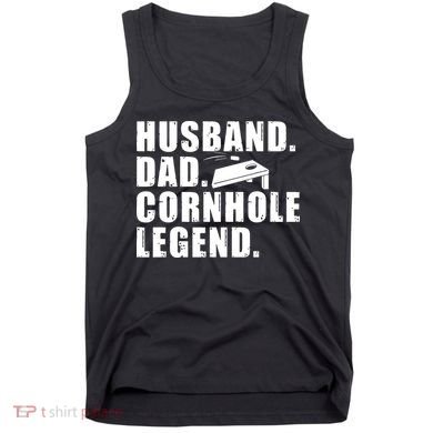 Cool Cornhole Art For Men Husband Dad Corn Hole Legend Sport Tank Top