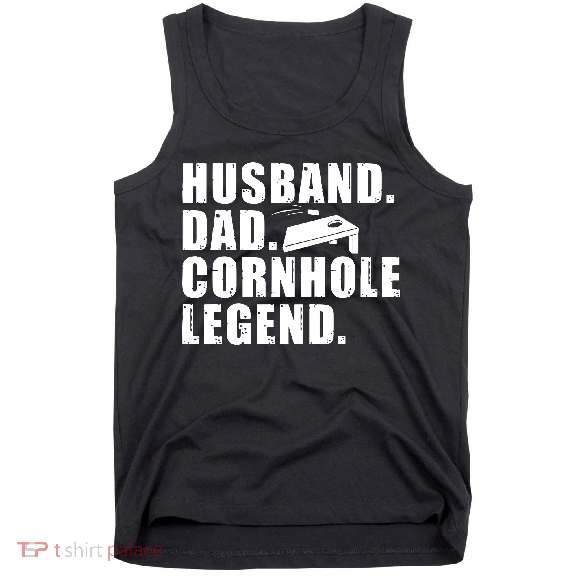 Cool Cornhole Art For Men Husband Dad Corn Hole Legend Sport Tank Top