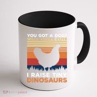 Cool Chicken Art For Men Women Poultry Chicken Farmer T Coffee Mug thumb 1
