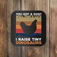 Cool Chicken Art For Men Women Poultry Chicken Farmer T Coaster thumb 0