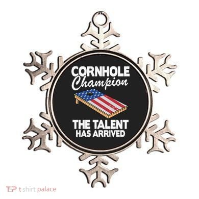 Cornhole Champion American Flag Board Funny Cornhole Ornament