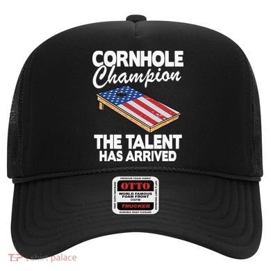 Cornhole Champion American Flag Board Funny Cornhole Hat