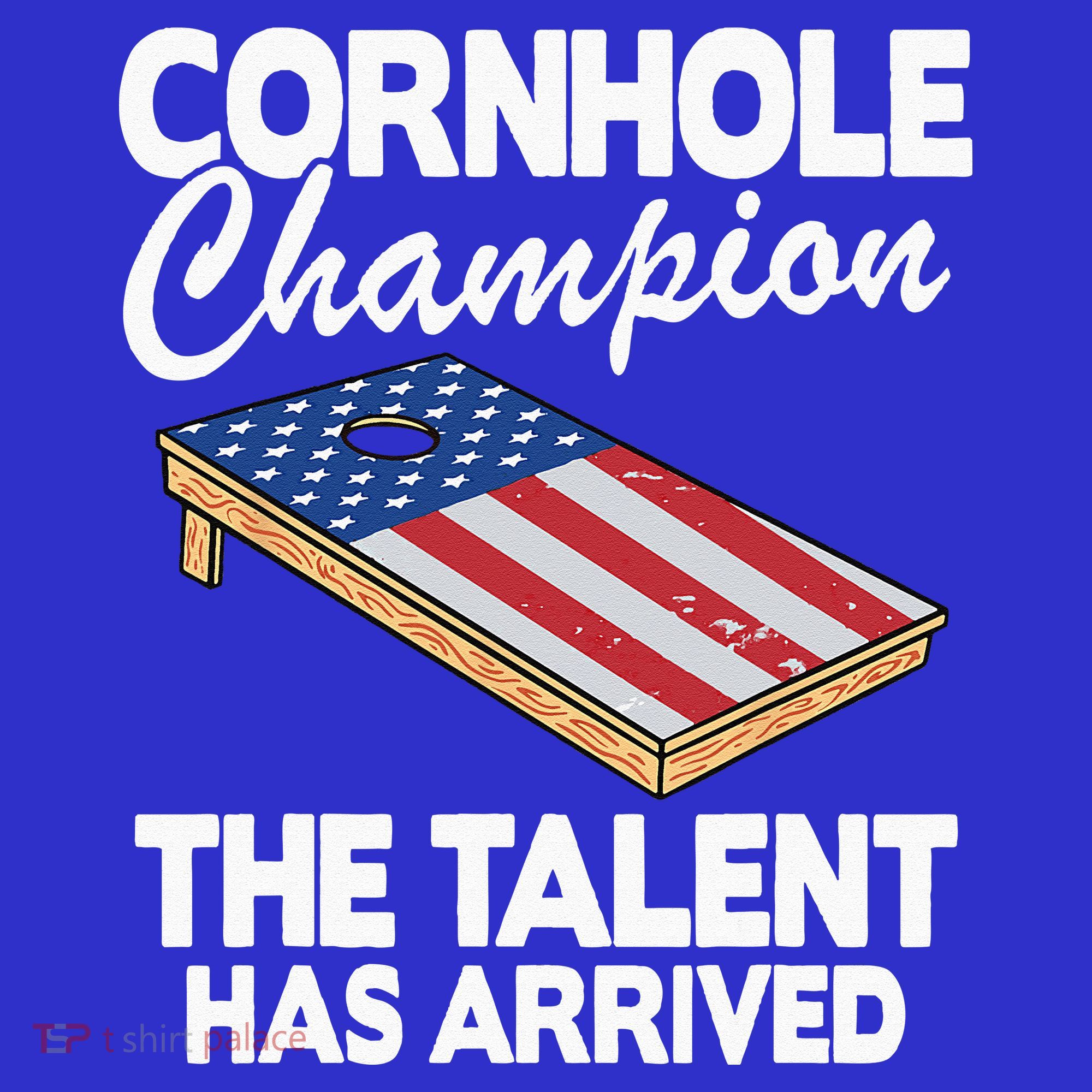 Cornhole Champion American Flag Board Funny Cornhole Mousepad