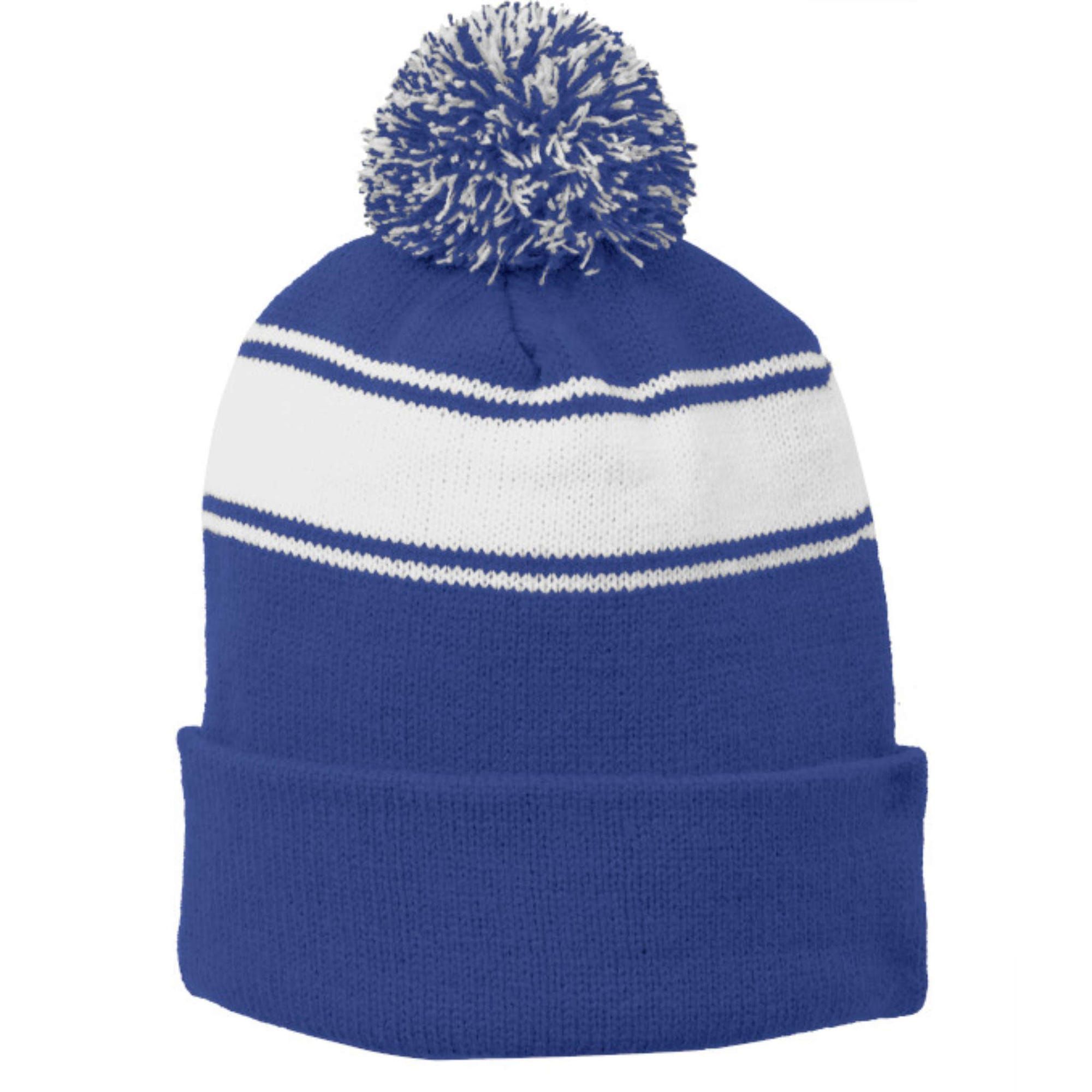 Cornhole Champion American Flag Board Funny Cornhole Stripe Pom Pom Beanie