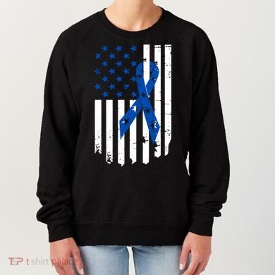 Colon Cancer Awareness Flag Women's Sweatshirt