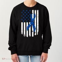 Colon Cancer Awareness Flag Women's Sweatshirt thumb 0