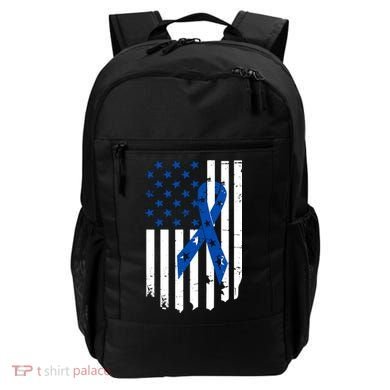 Colon Cancer Awareness Flag Backpack