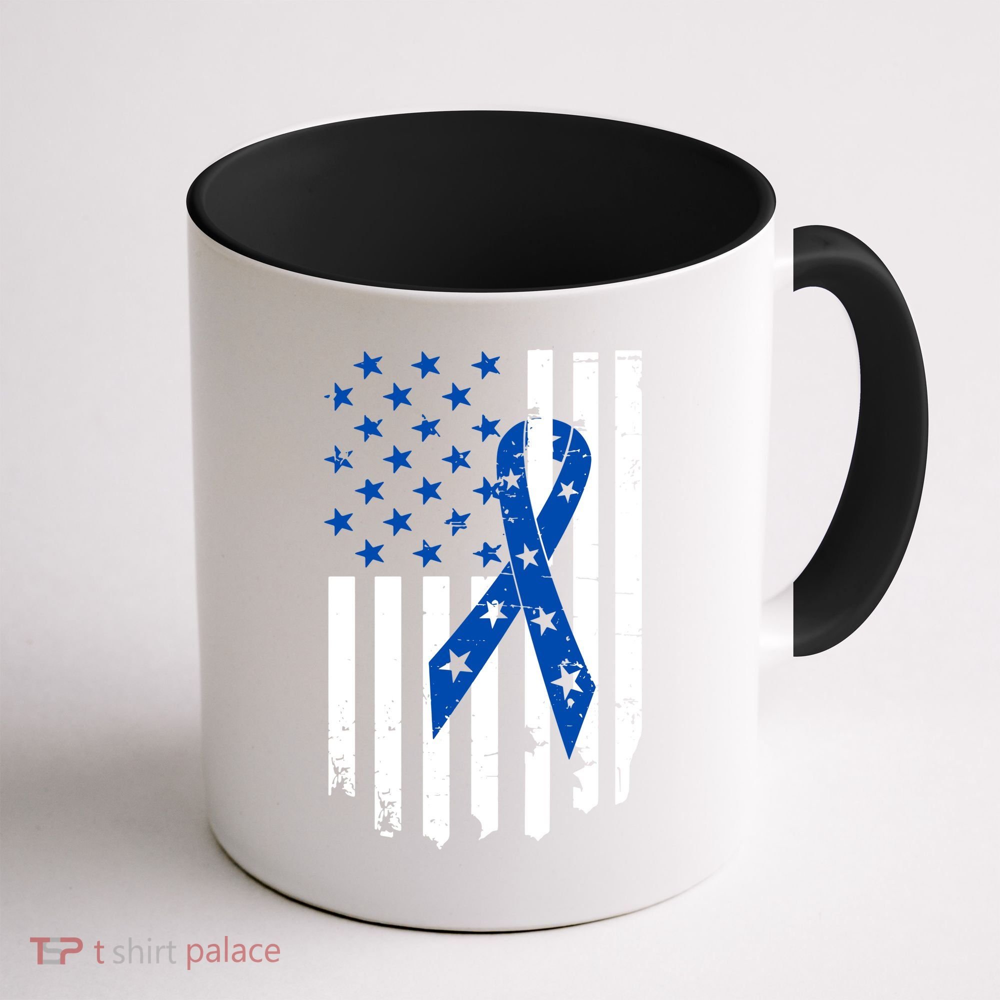 Colon Cancer Awareness Flag Coffee Mug