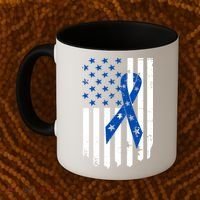 Colon Cancer Awareness Flag Coffee Mug thumb 2