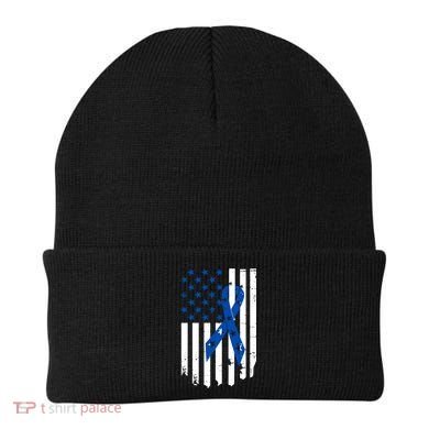 Colon Cancer Awareness Flag Beanie