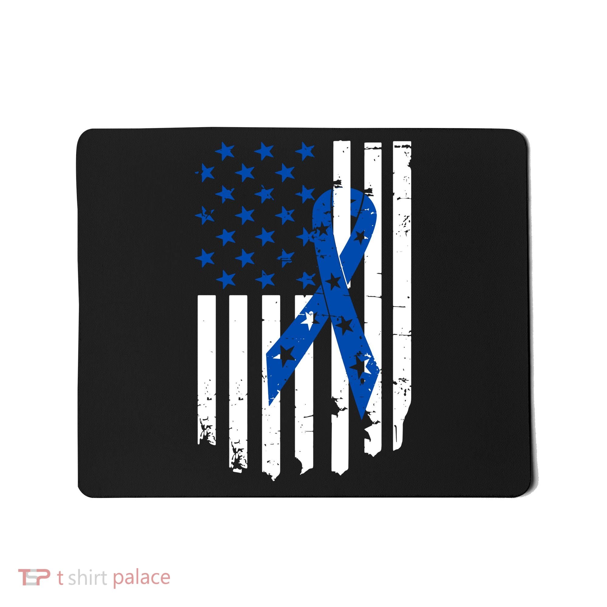 Colon Cancer Awareness Flag Mousepad