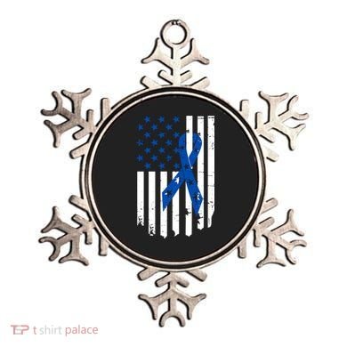 Colon Cancer Awareness Flag Ornament