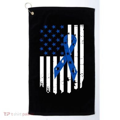 Colon Cancer Awareness Flag Golf Towel