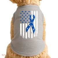 Colon Cancer Awareness Flag Doggie Tank thumb 0
