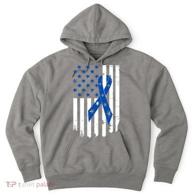 Colon Cancer Awareness Flag Hoodie