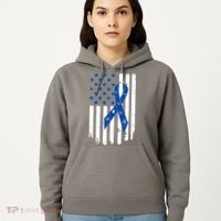 Colon Cancer Awareness Flag Hoodie thumb 5