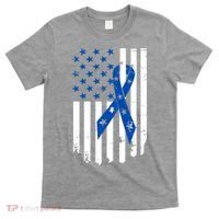 Colon Cancer Awareness Flag T-Shirt thumb 0