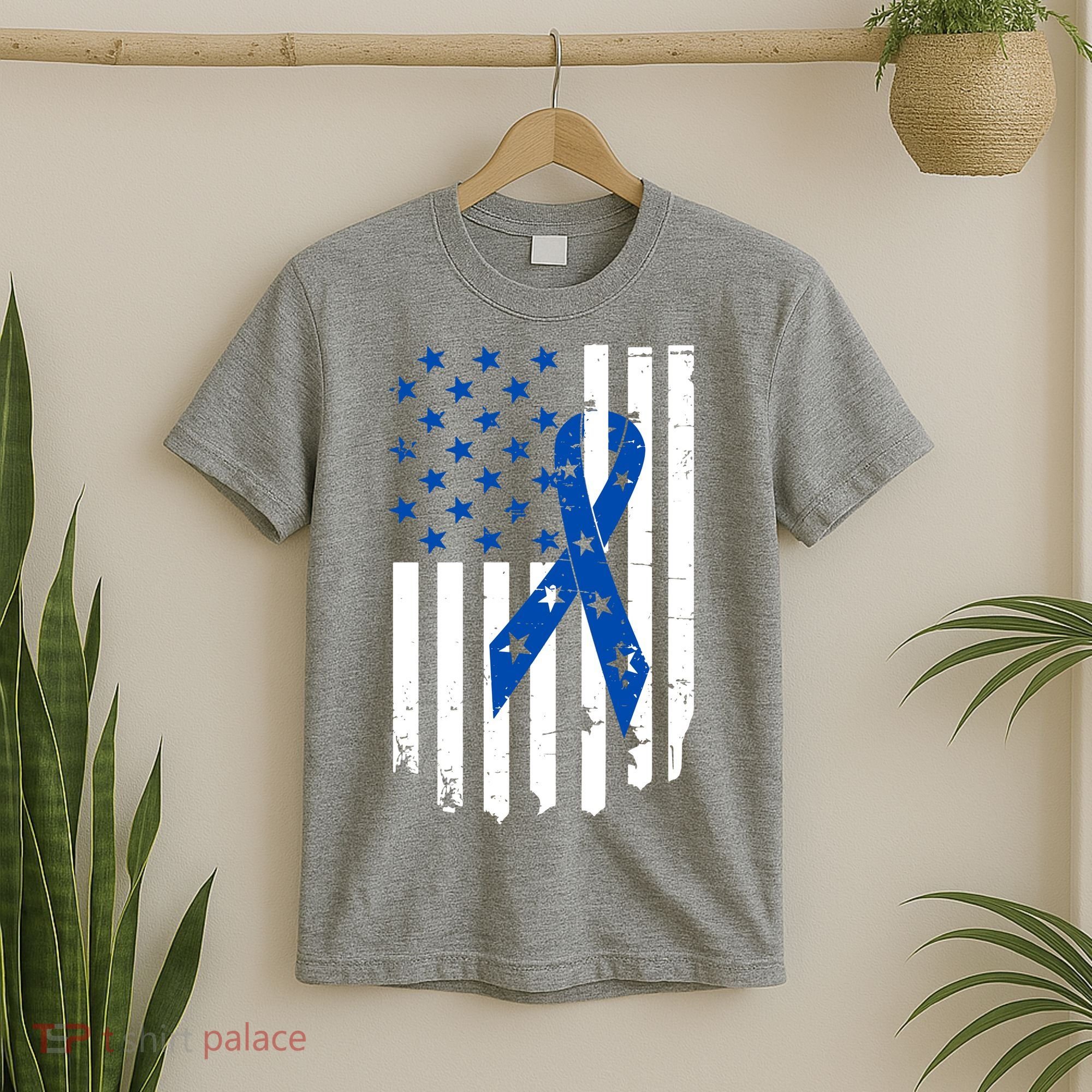 Colon Cancer Awareness Flag T-Shirt