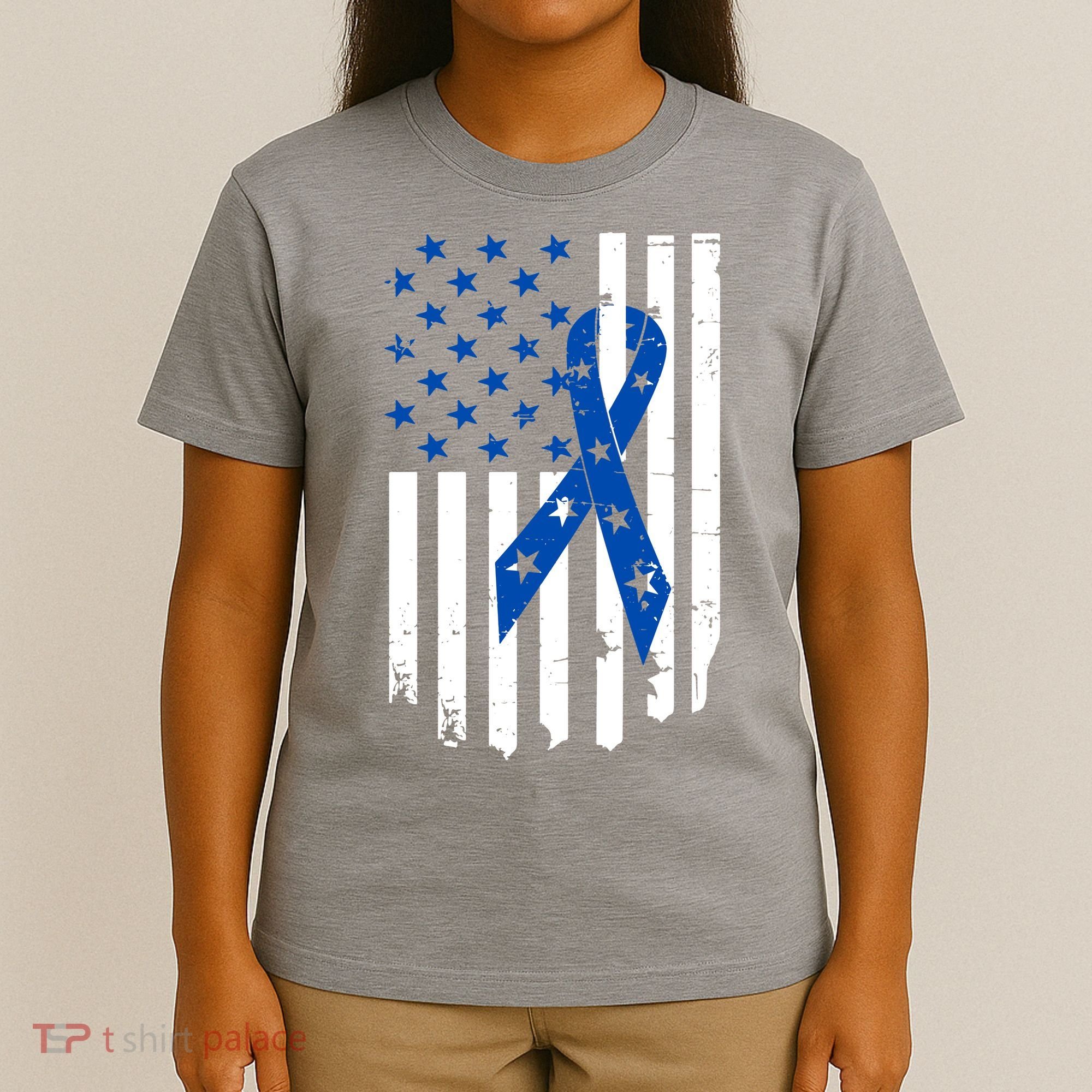 Colon Cancer Awareness Flag T-Shirt