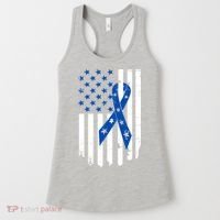 Colon Cancer Awareness Flag Women's Tank Top thumb 0