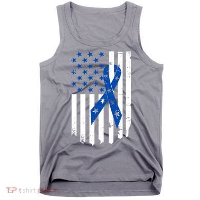Colon Cancer Awareness Flag Tank Top