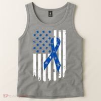 Colon Cancer Awareness Flag Tank Top thumb 2